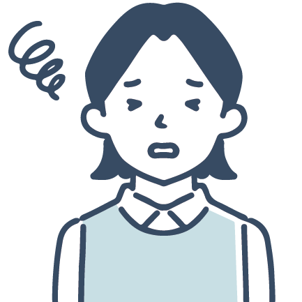 お悩み若い女性